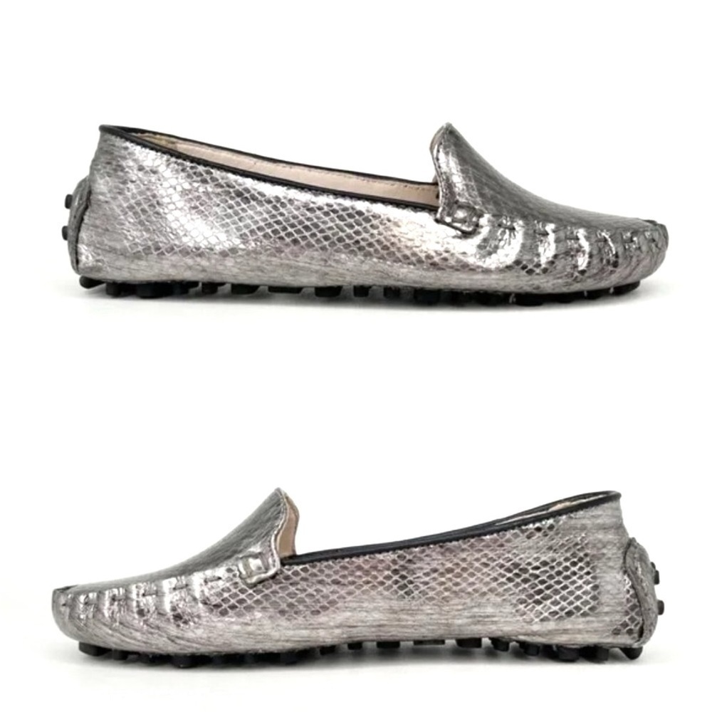 Cole Haan Shoes Driving Moccasin Loafer Grand.OS Snake Print Leather Size 5 New - Picture 2 of 8